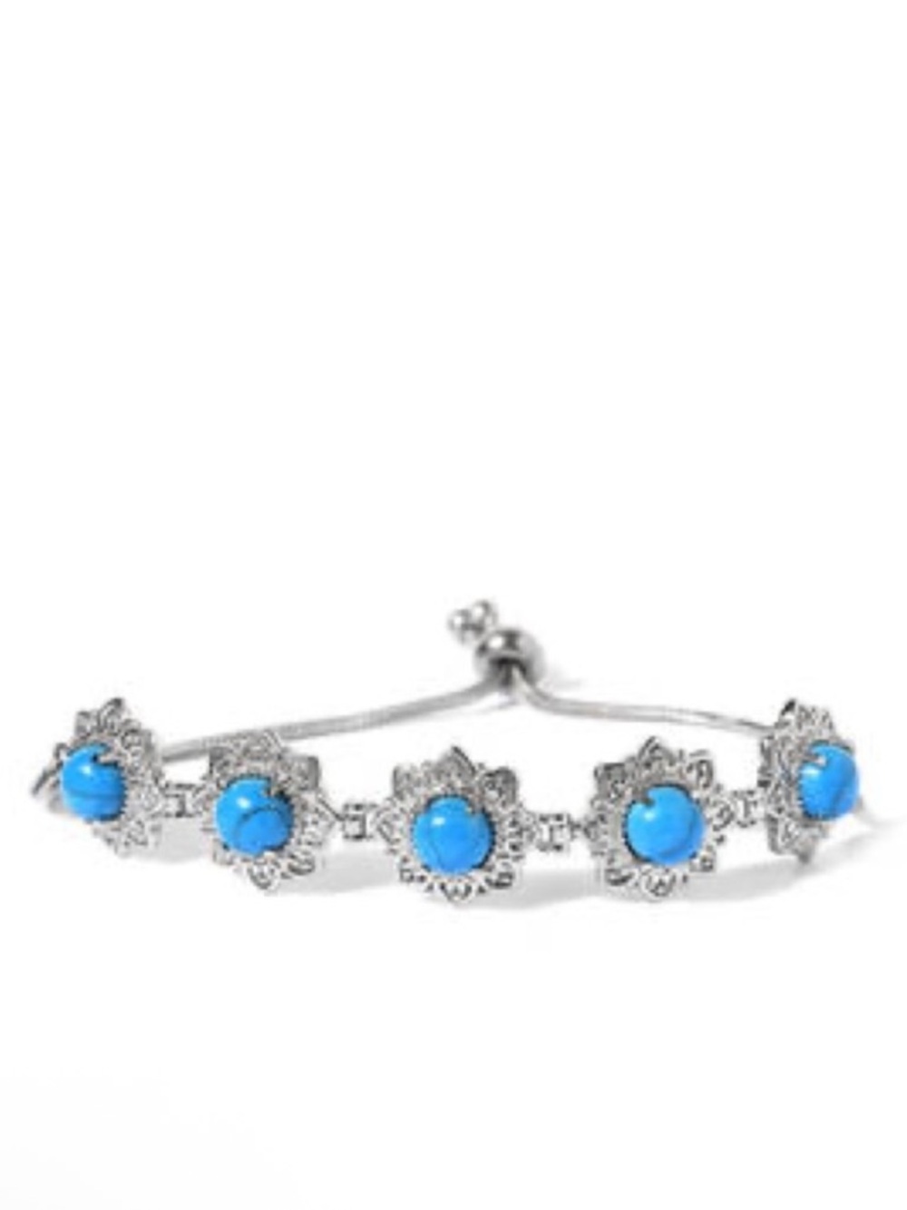 Blue Howlite Bolo Bracelet